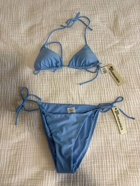 NWT No Boundaries Light Blue String Bikini Set